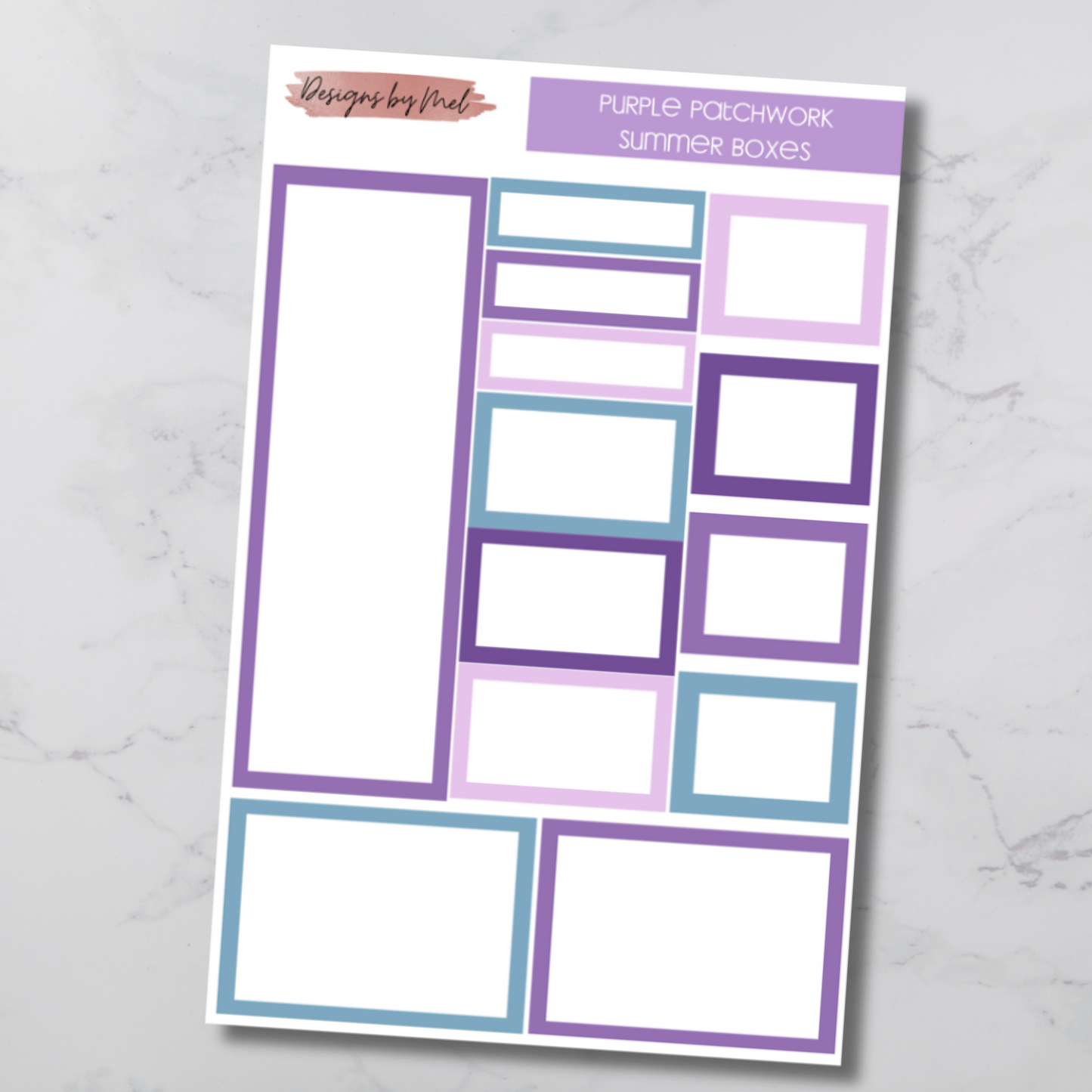 Purple Patchwork Boxes - Functional Boxes