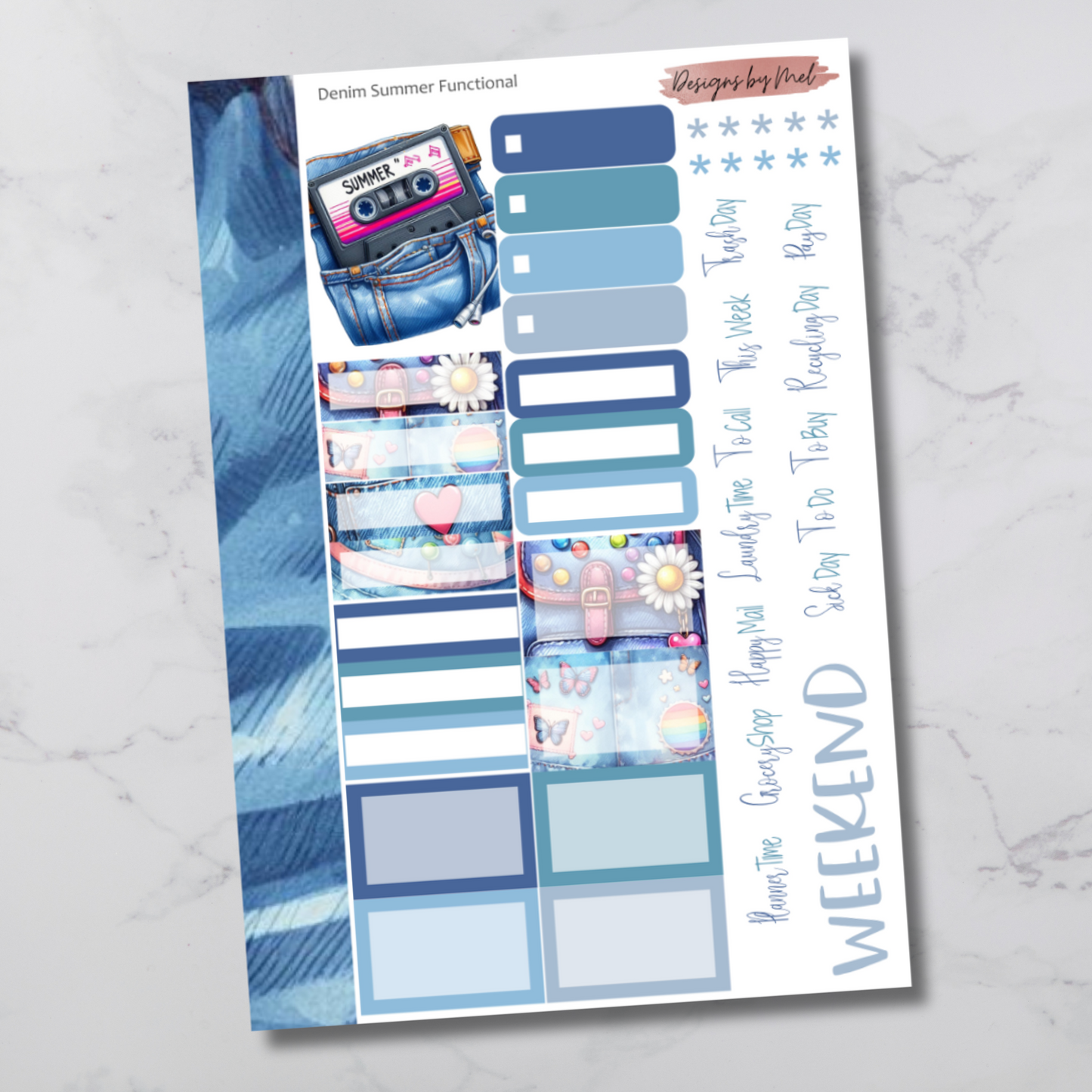 Denim Summer - Functional Sheet
