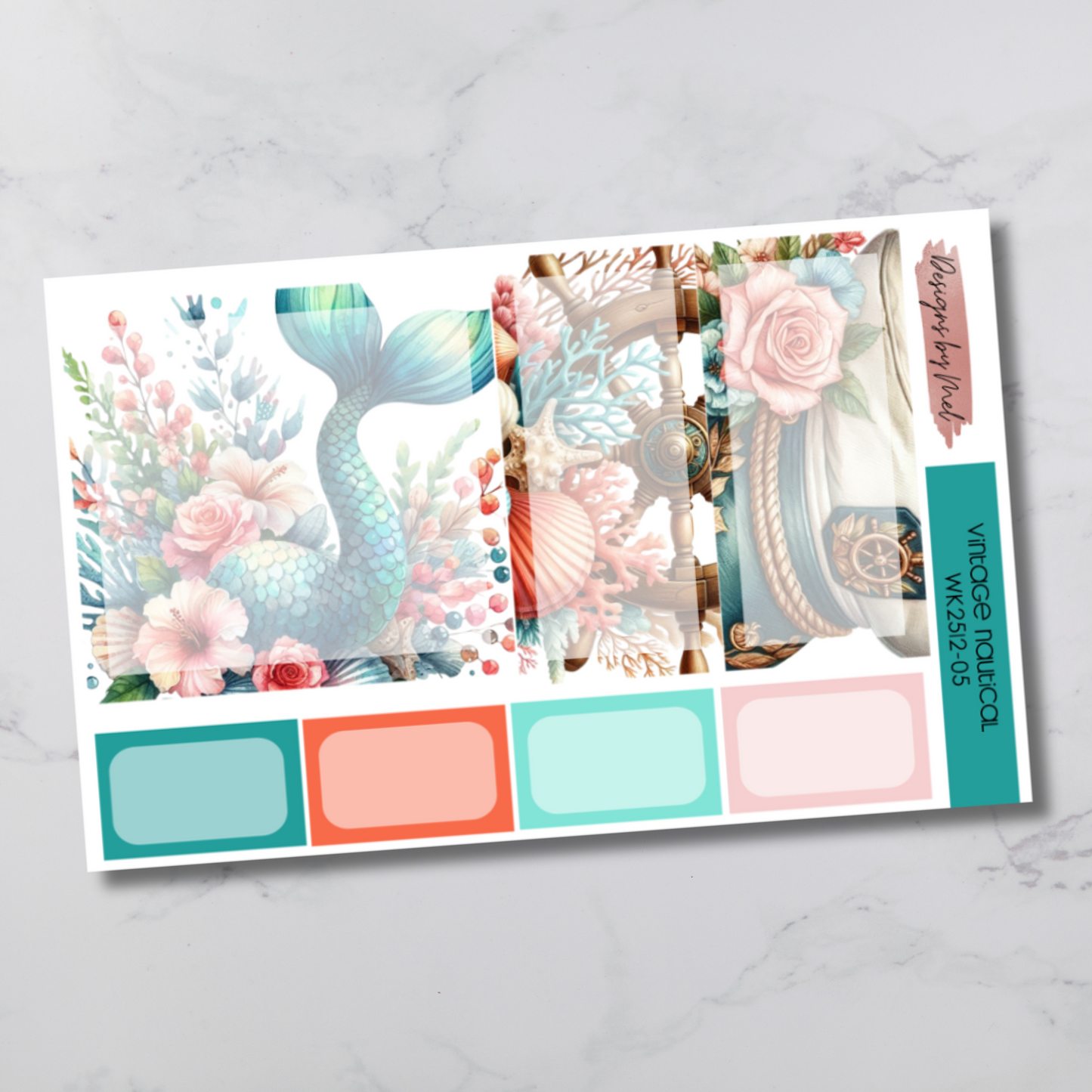 Weekly Kit 2512 - Vintage Nautical - Vertical Layout