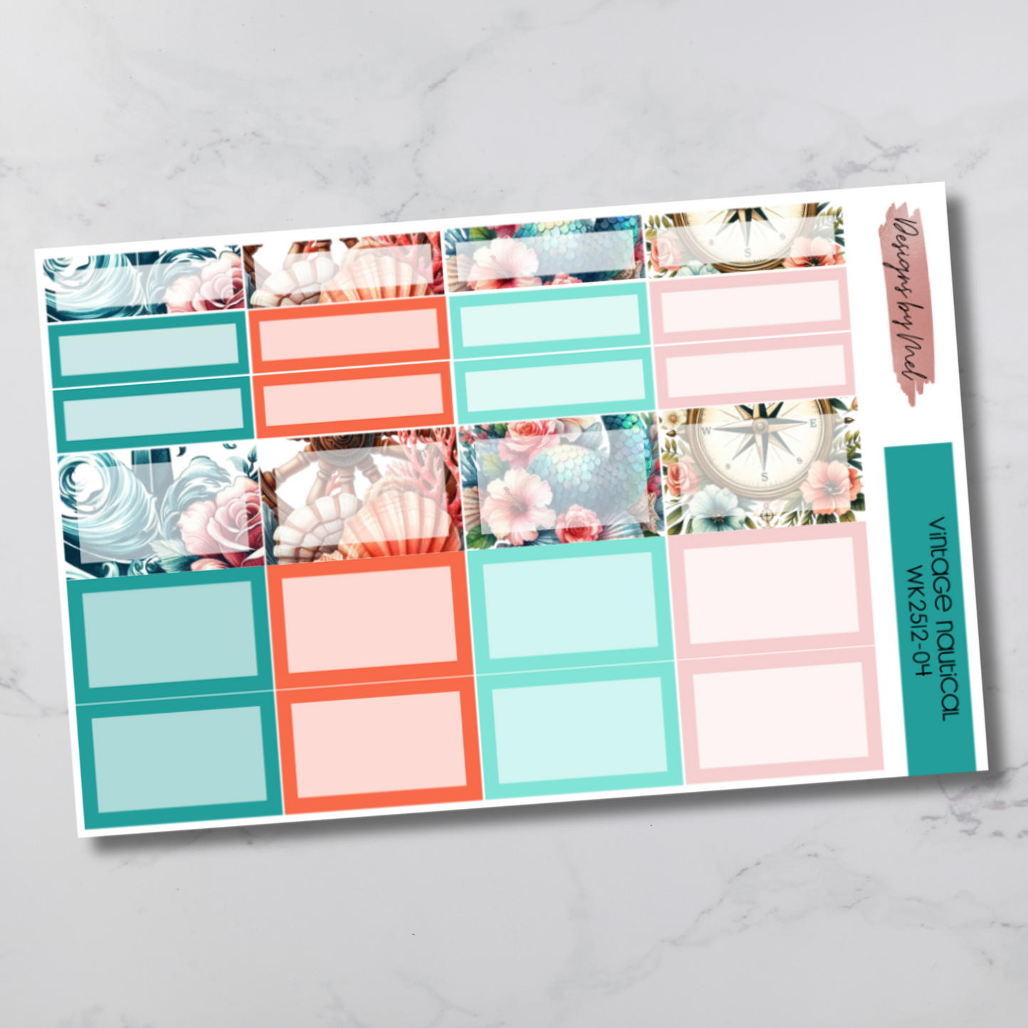 Weekly Kit 2512 - Vintage Nautical - Vertical Layout