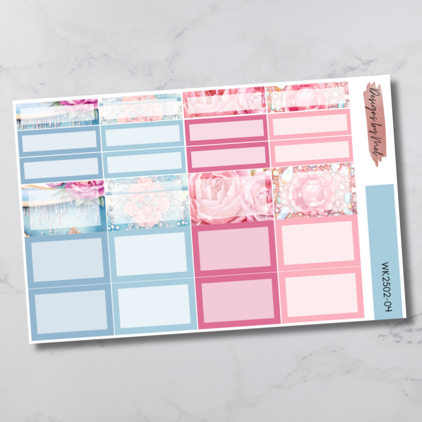Weekly Kit 2502 - Demure Debutante - Vertical Layout