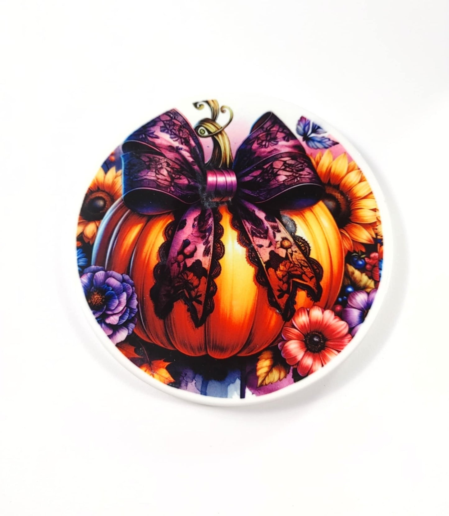Coquette Pumpkin Coasters