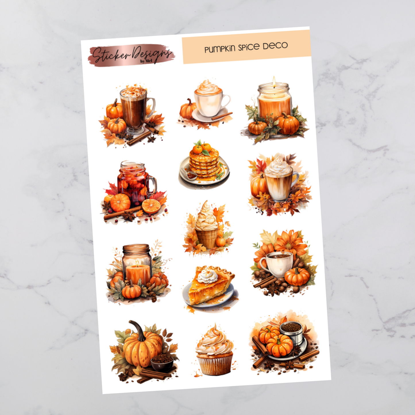 Pumpkin Spice Deco - Deco Stickers