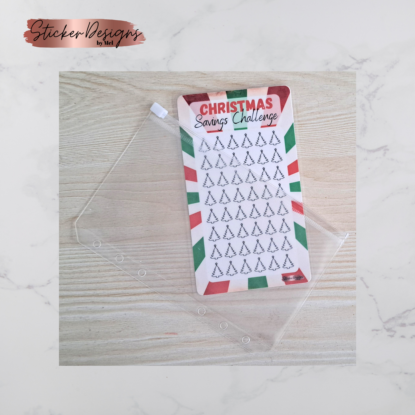 Christmas - Savings Challenge - Laminated