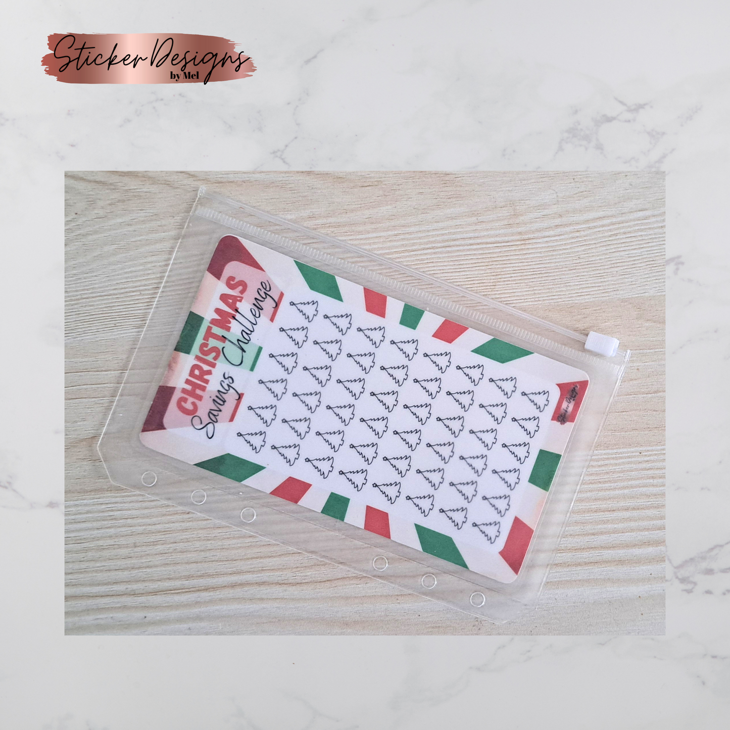 Christmas - Savings Challenge - Laminated