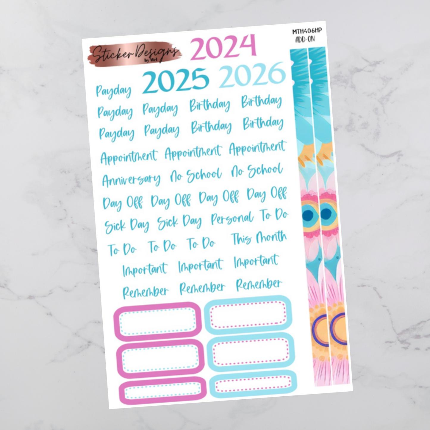 MTH 406 - Classic Happy Planner Monthly