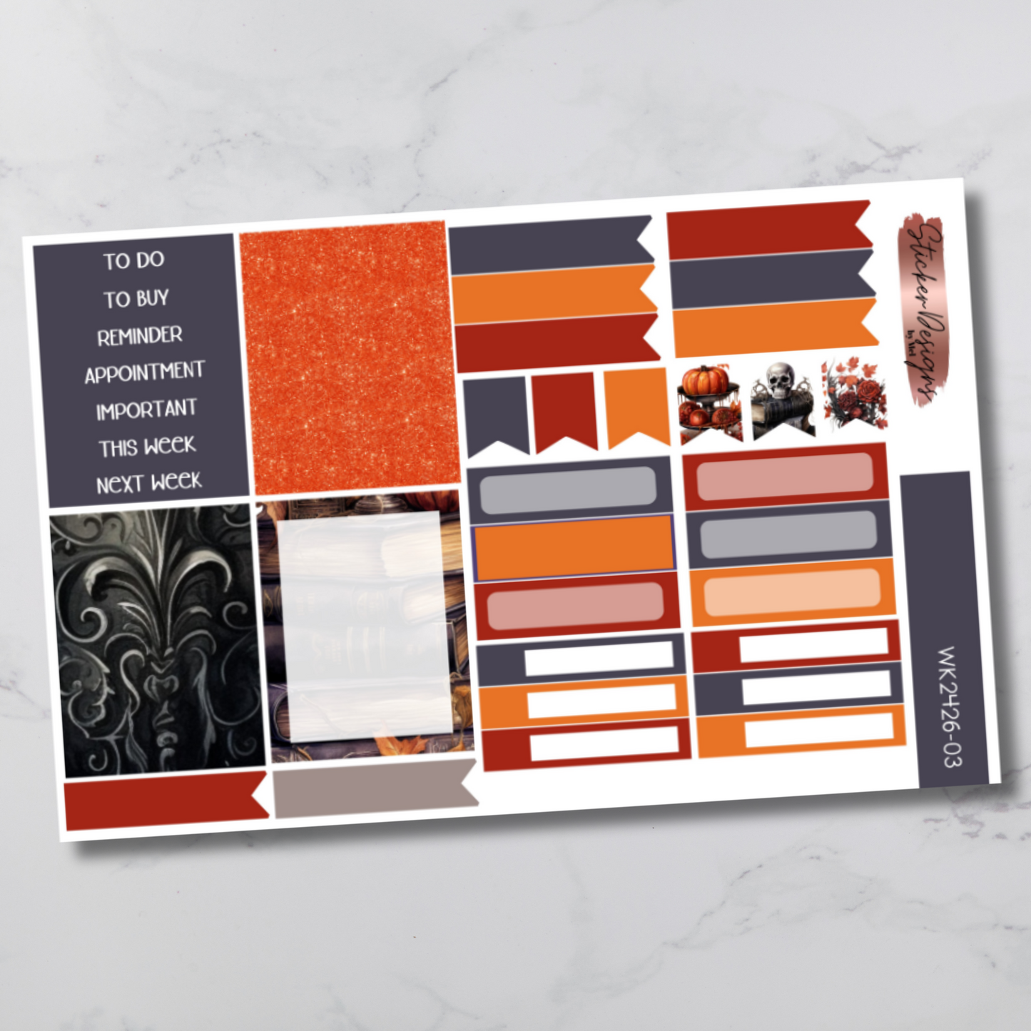 Weekly Kit 2426 - Gothic Fall - Vertical Layout