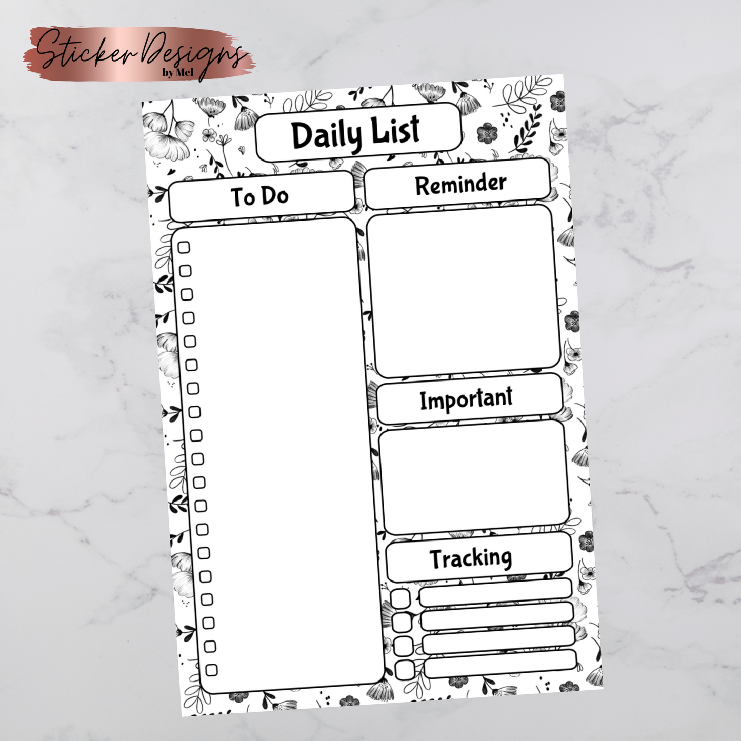 Black & White Handmade Notepads