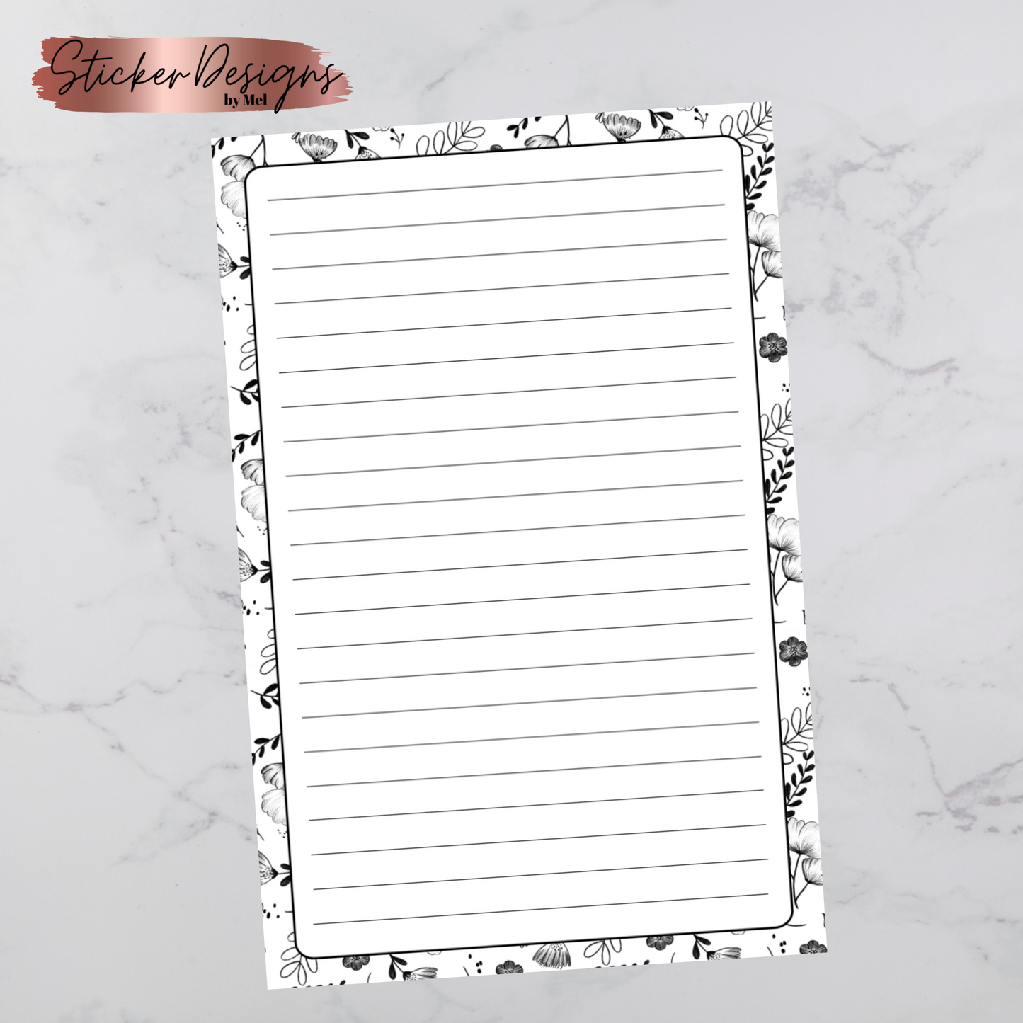 Black & White Handmade Notepads