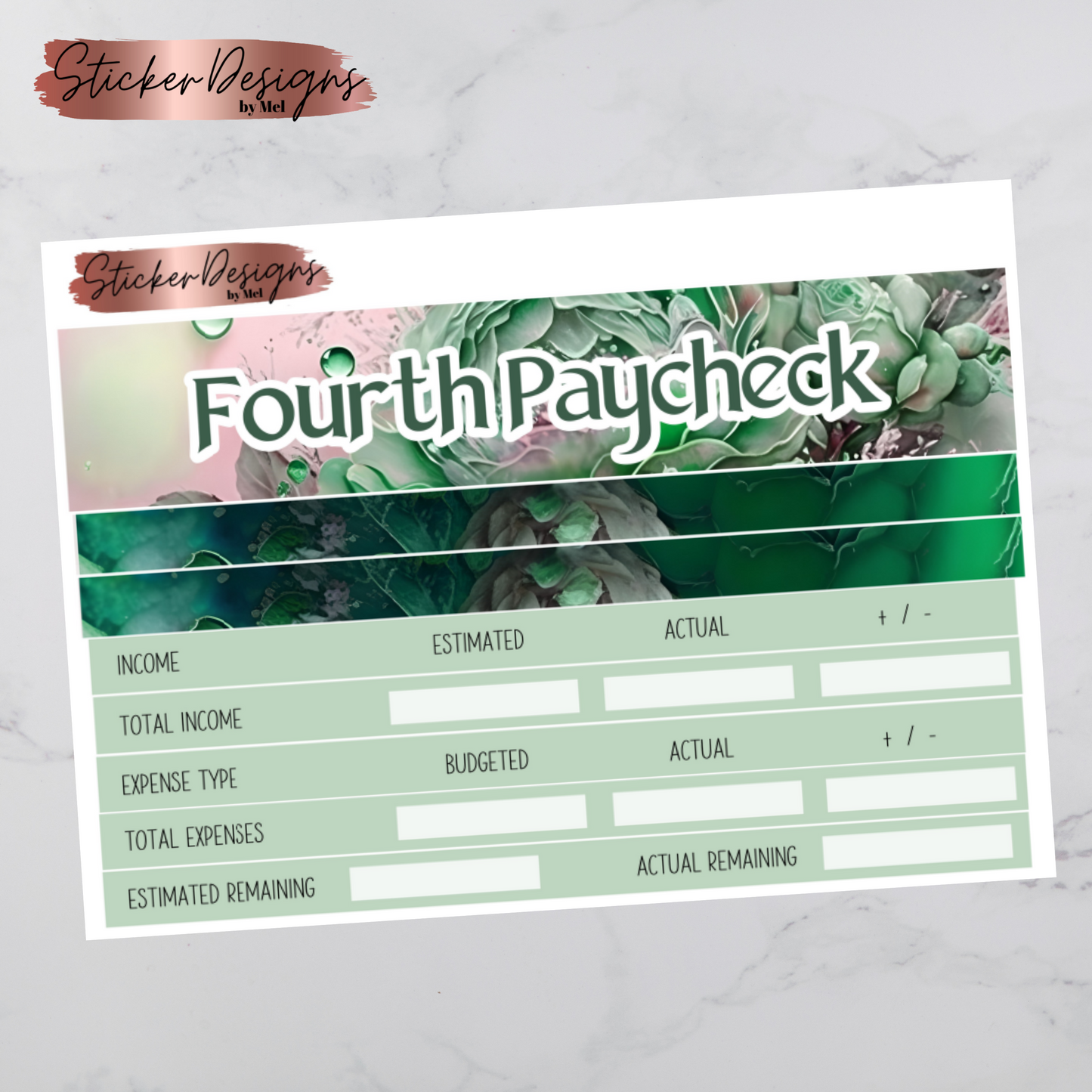 March 2024 Paycheck Budget Sheets