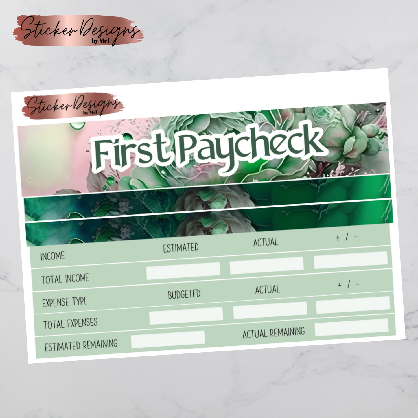 March 2024 Paycheck Budget Sheets