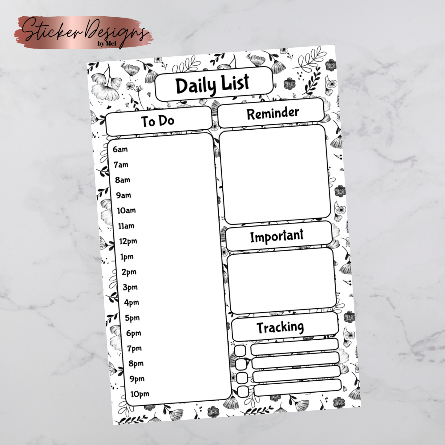 Black & White Handmade Notepads