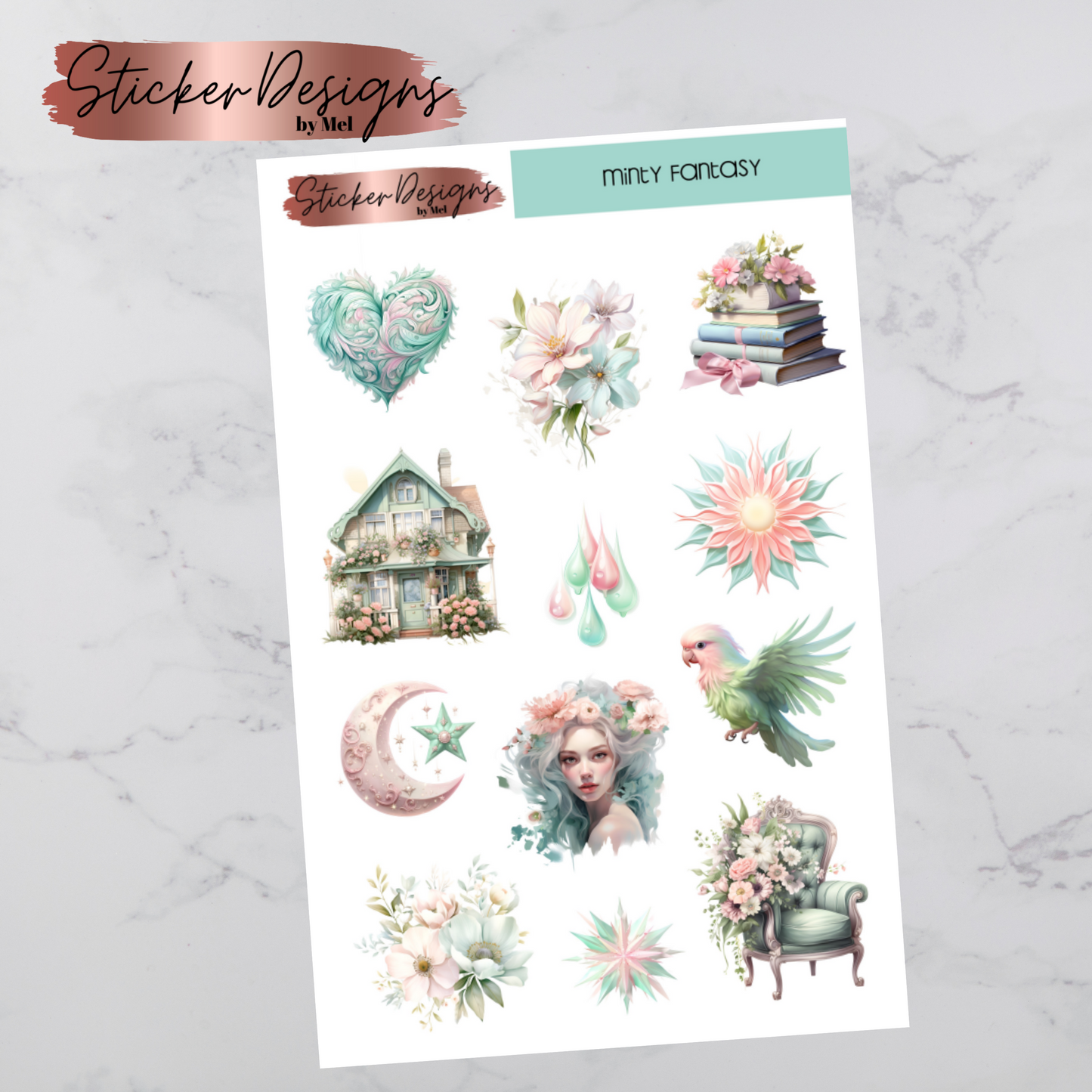 Minty Fantasy - Deco Stickers