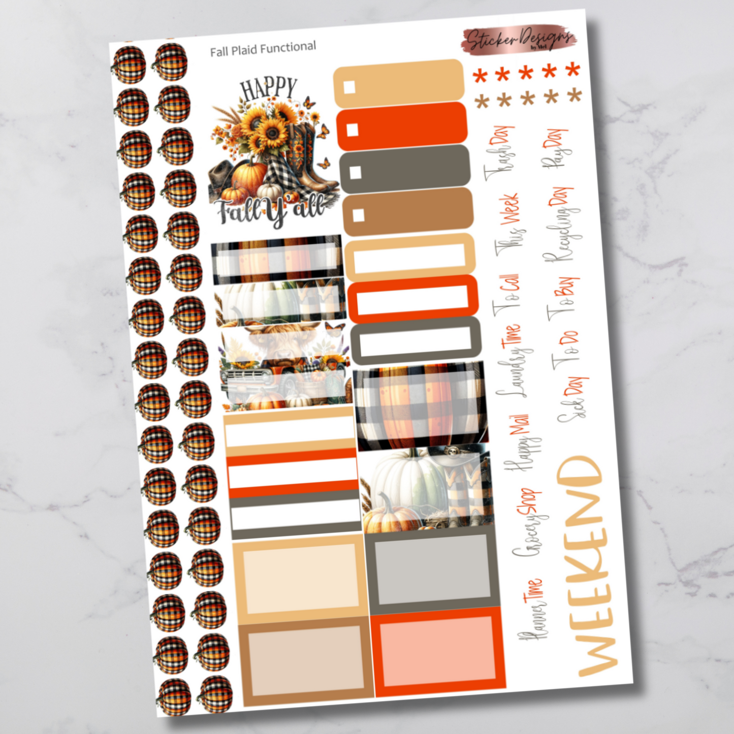 Fall Plaid - Functional Sheet