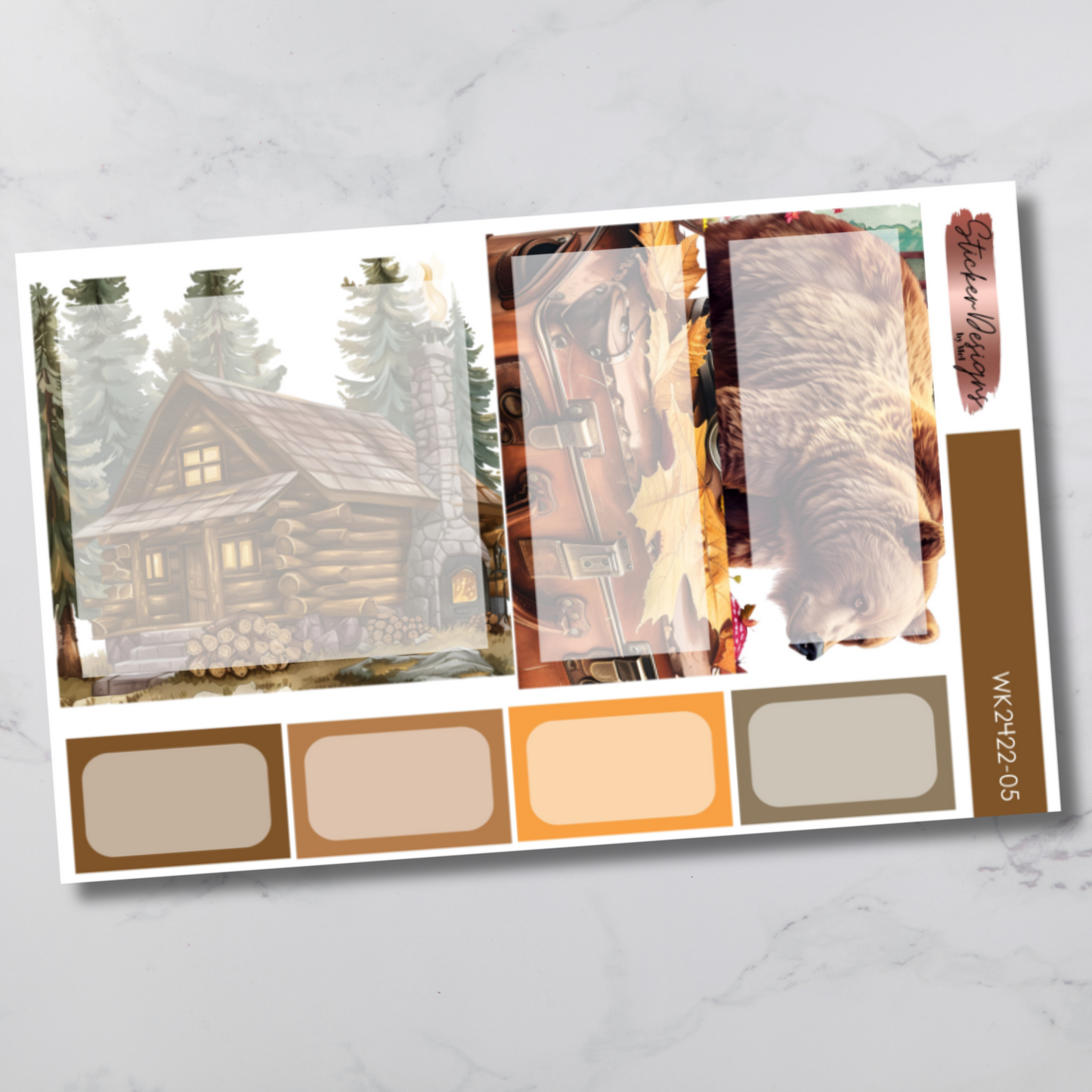 Weekly Kit 2422 - Woodland Fall - Vertical Layout