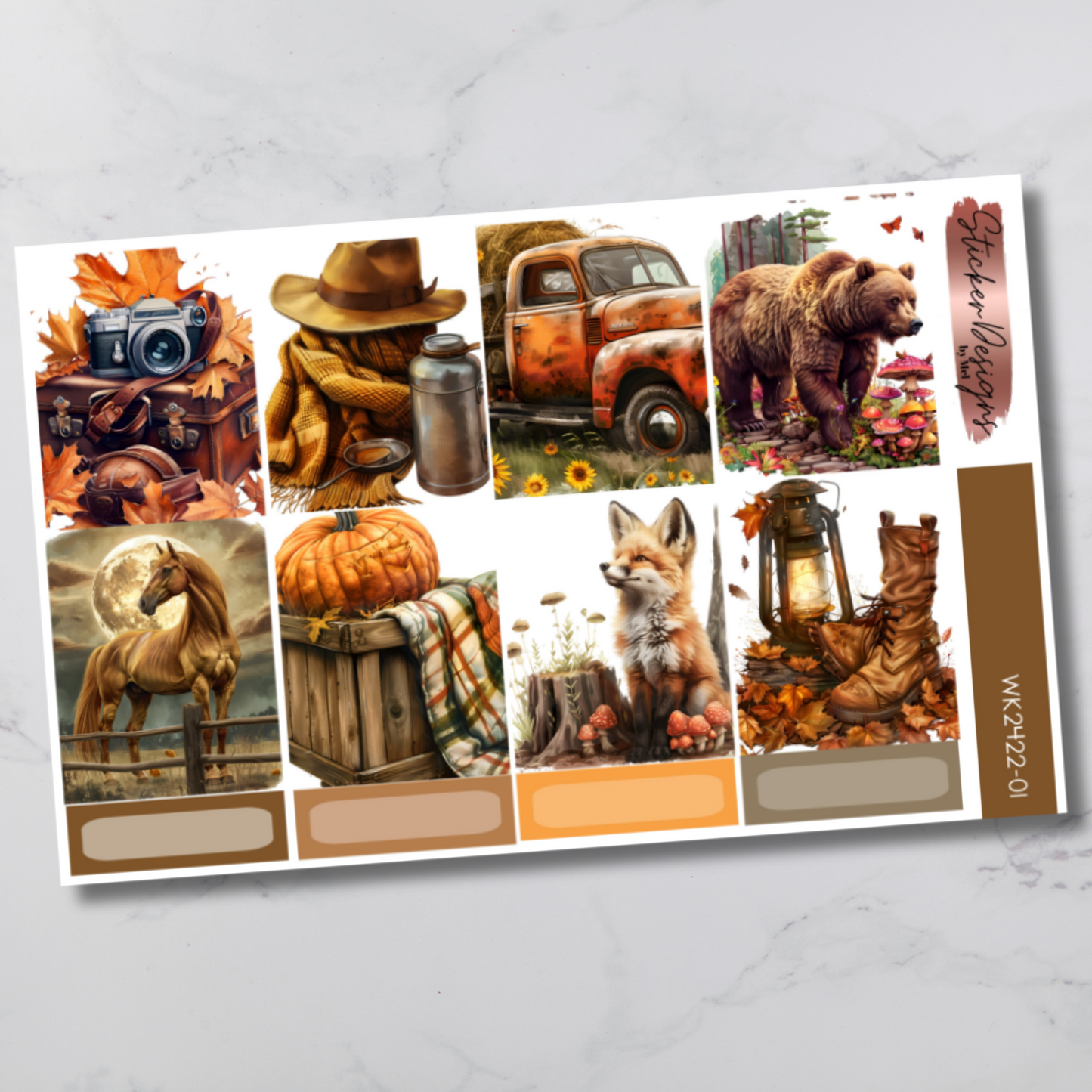 Weekly Kit 2422 - Woodland Fall - Vertical Layout