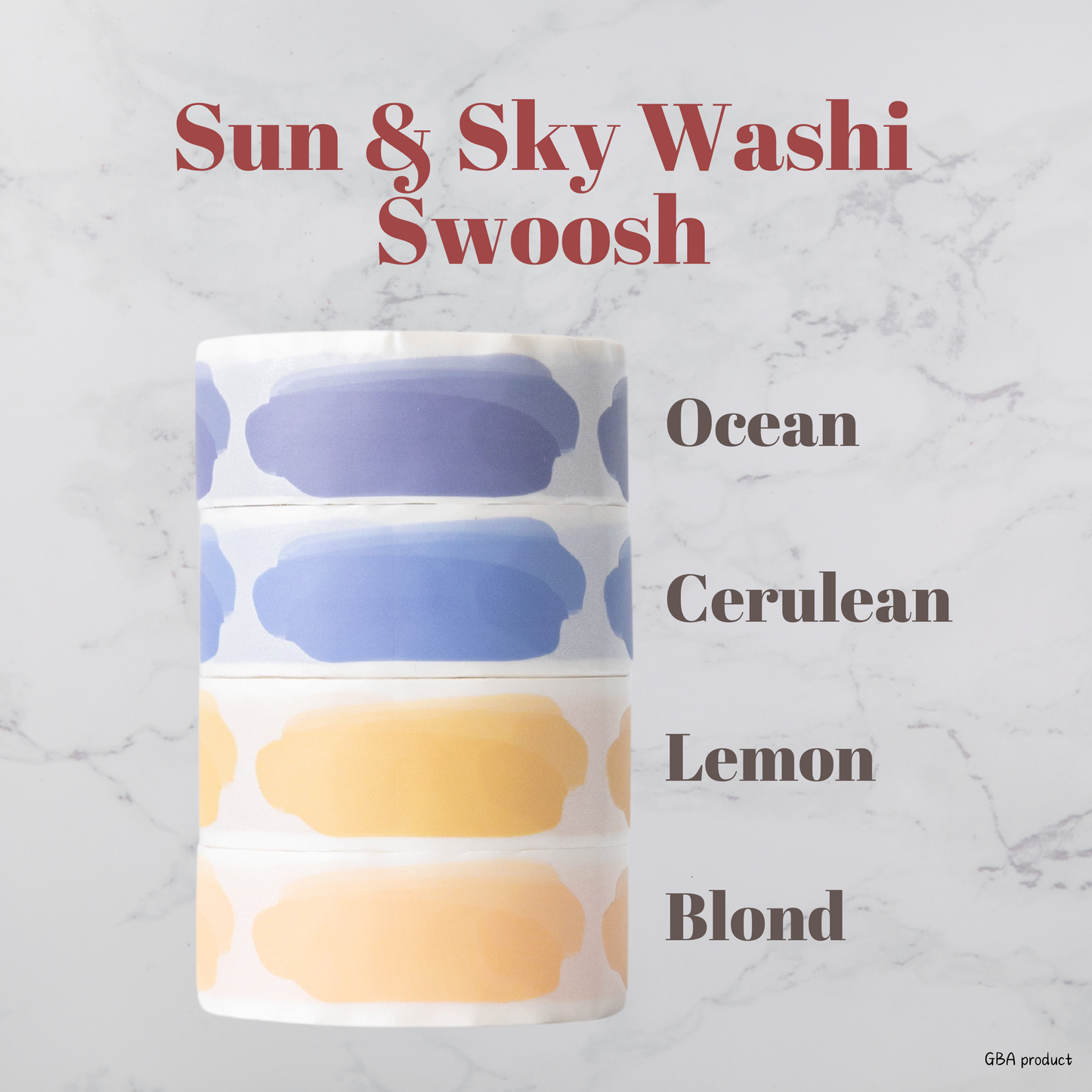Sun & Sky Swoosh Washi Tape