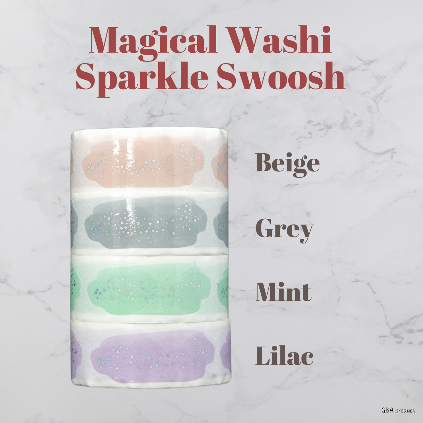 Magical Sparkle Swoosh Washi Tape