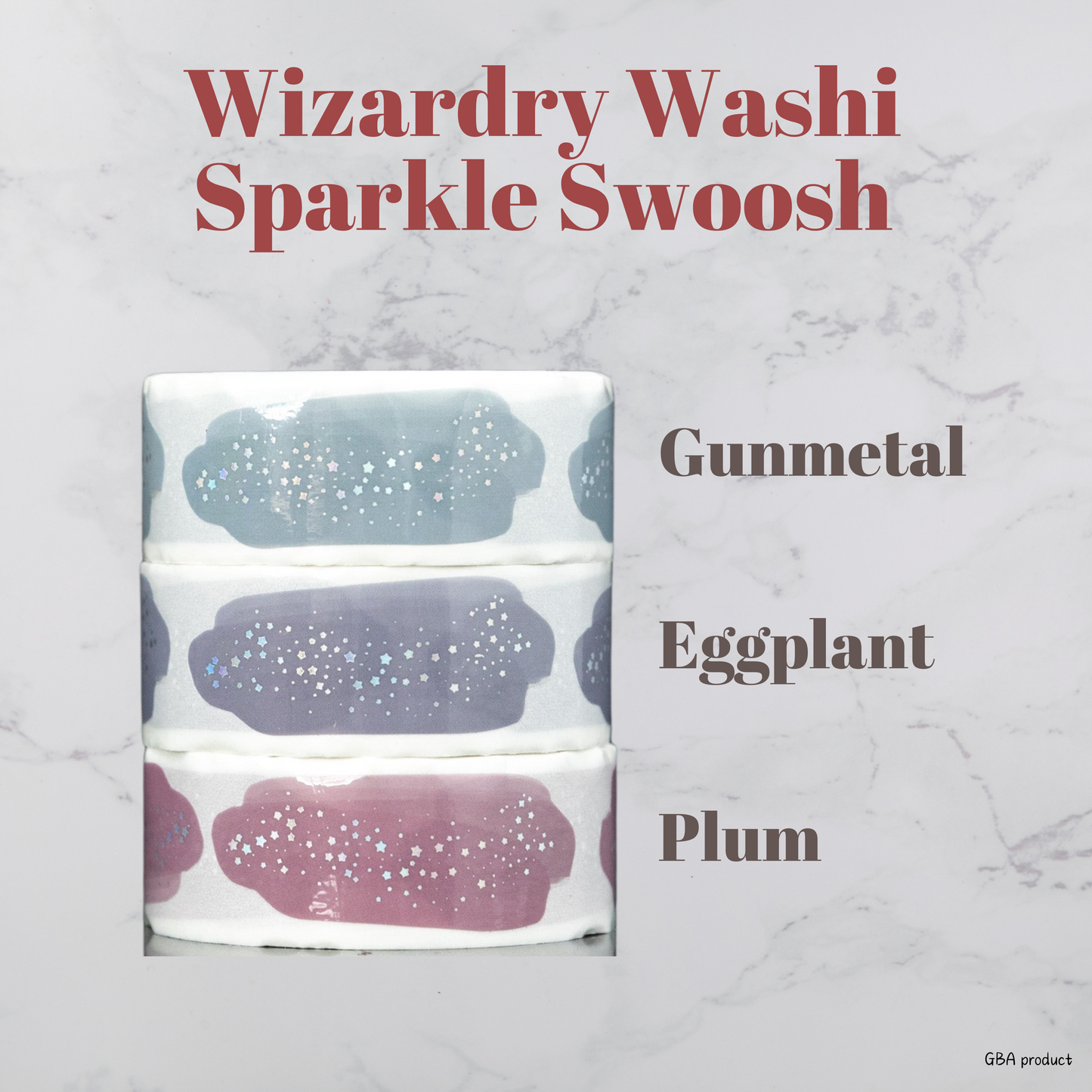 Wizardry Sparkle Swoosh Washi Tape