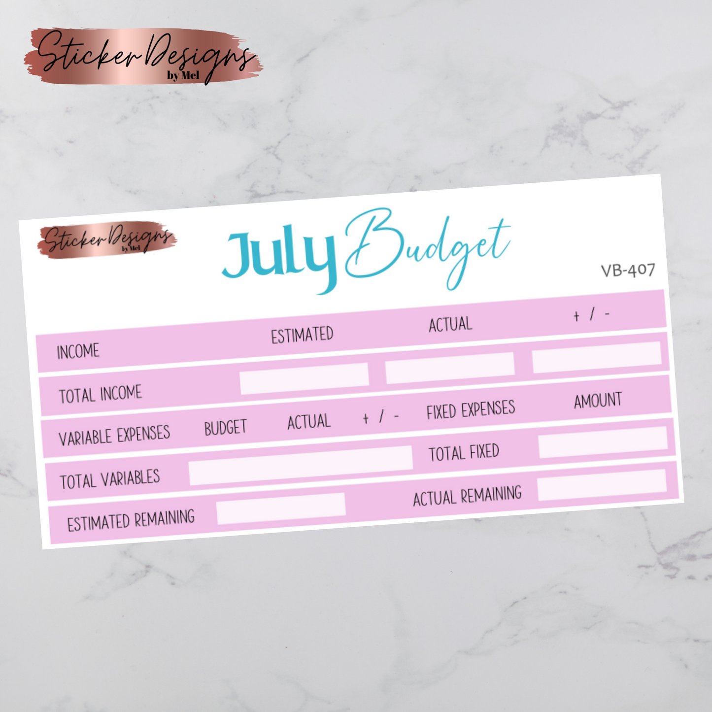 July 2024 Budget Kit