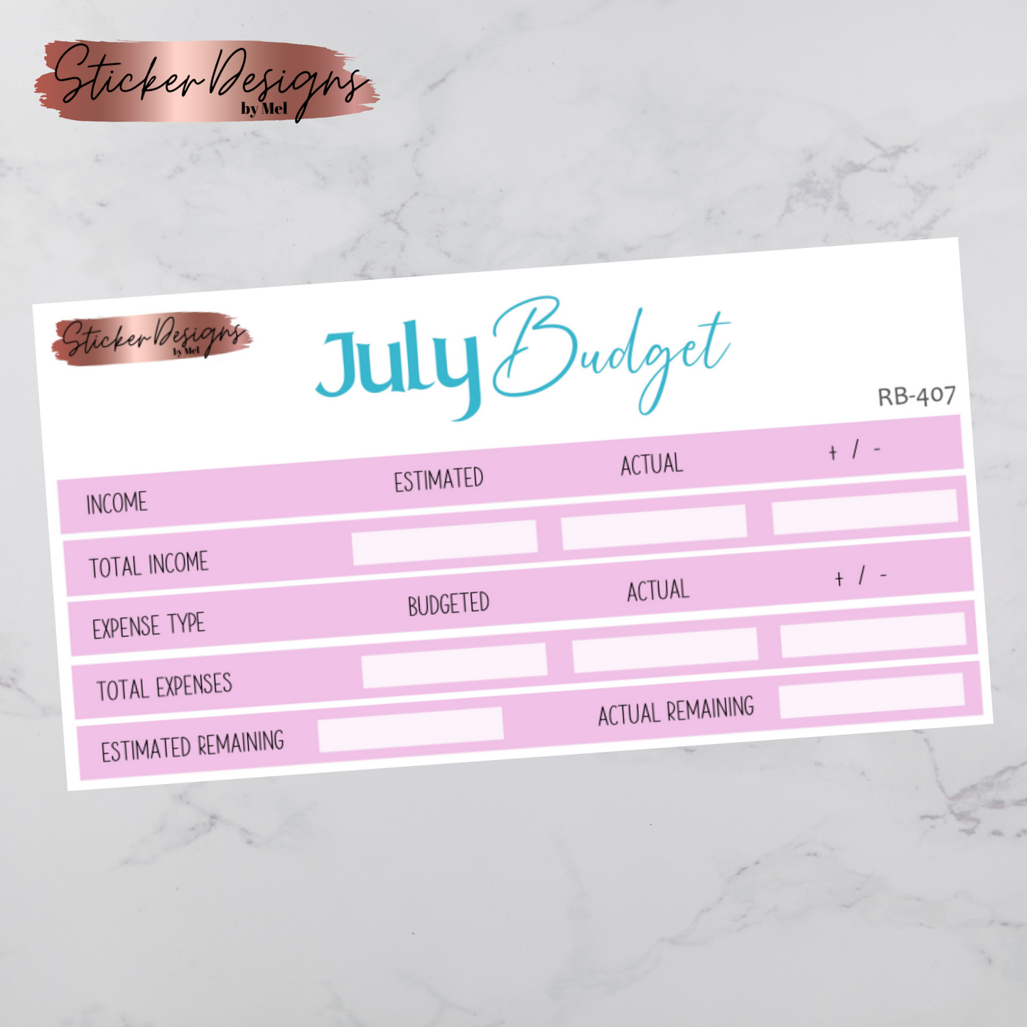 July 2024 Budget Kit
