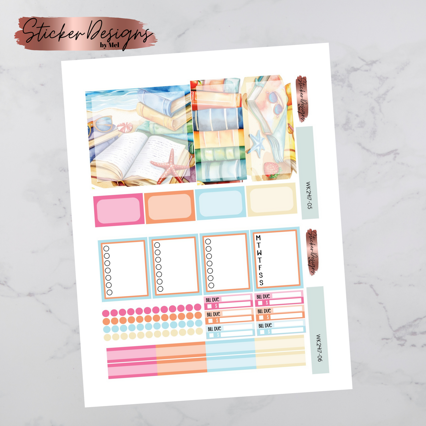 Printable Beach Reading Weekly Kit