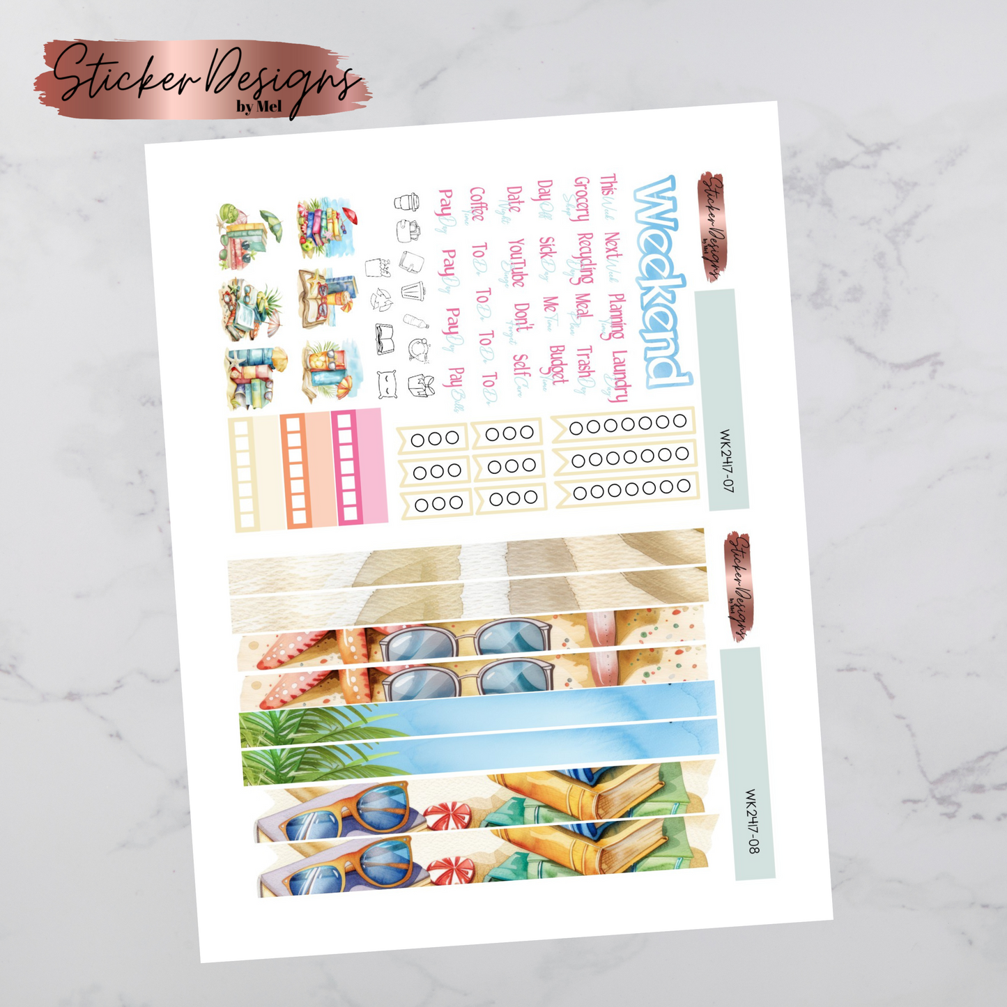 Printable Beach Reading Weekly Kit
