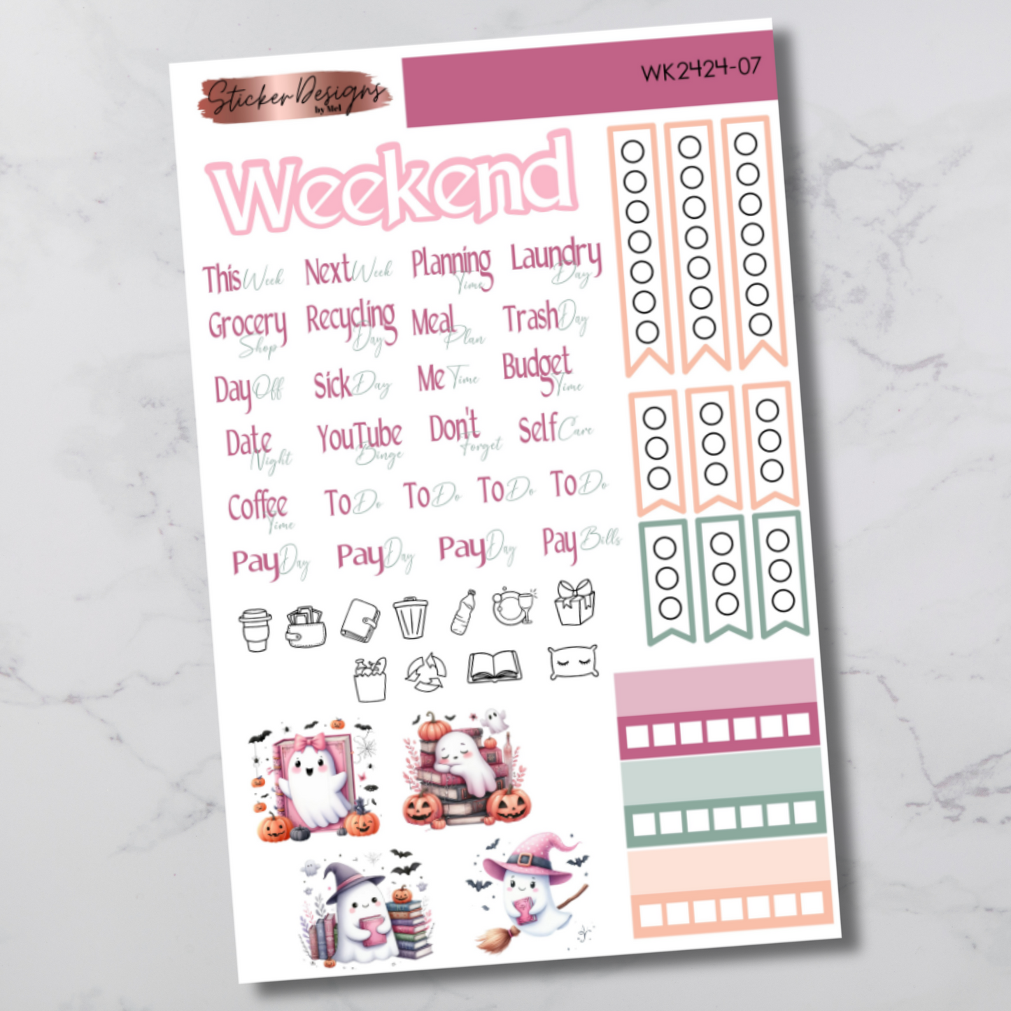 Weekly Kit 2424 - Friendly Ghost - Vertical Layout