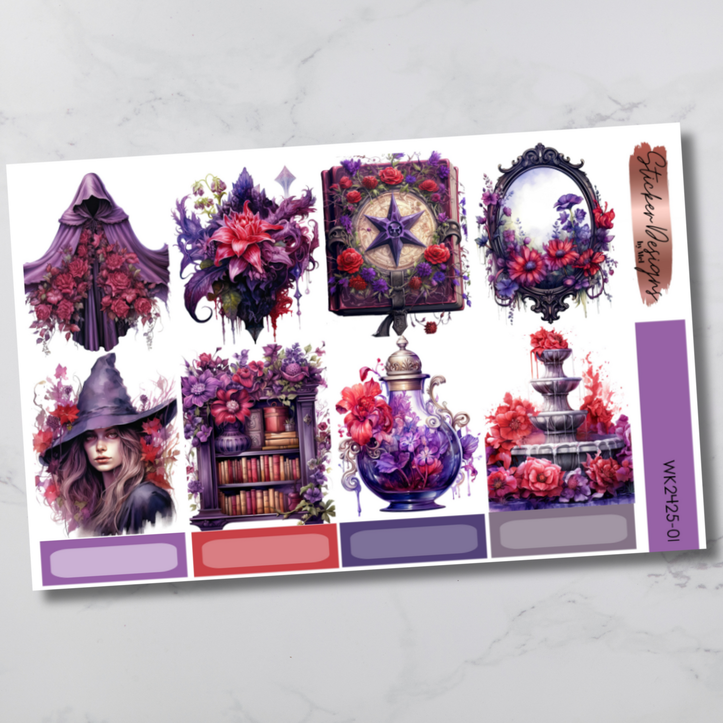 Weekly Kit 2425 - Floral Witch - Vertical Layout