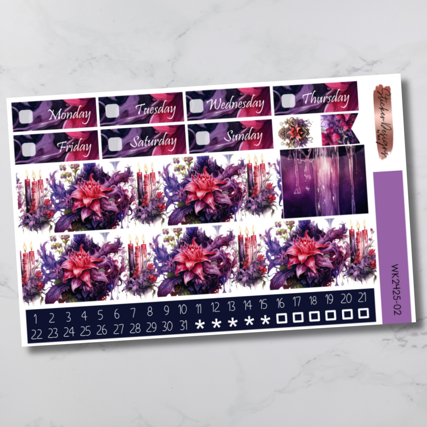 Weekly Kit 2425 - Floral Witch - Vertical Layout