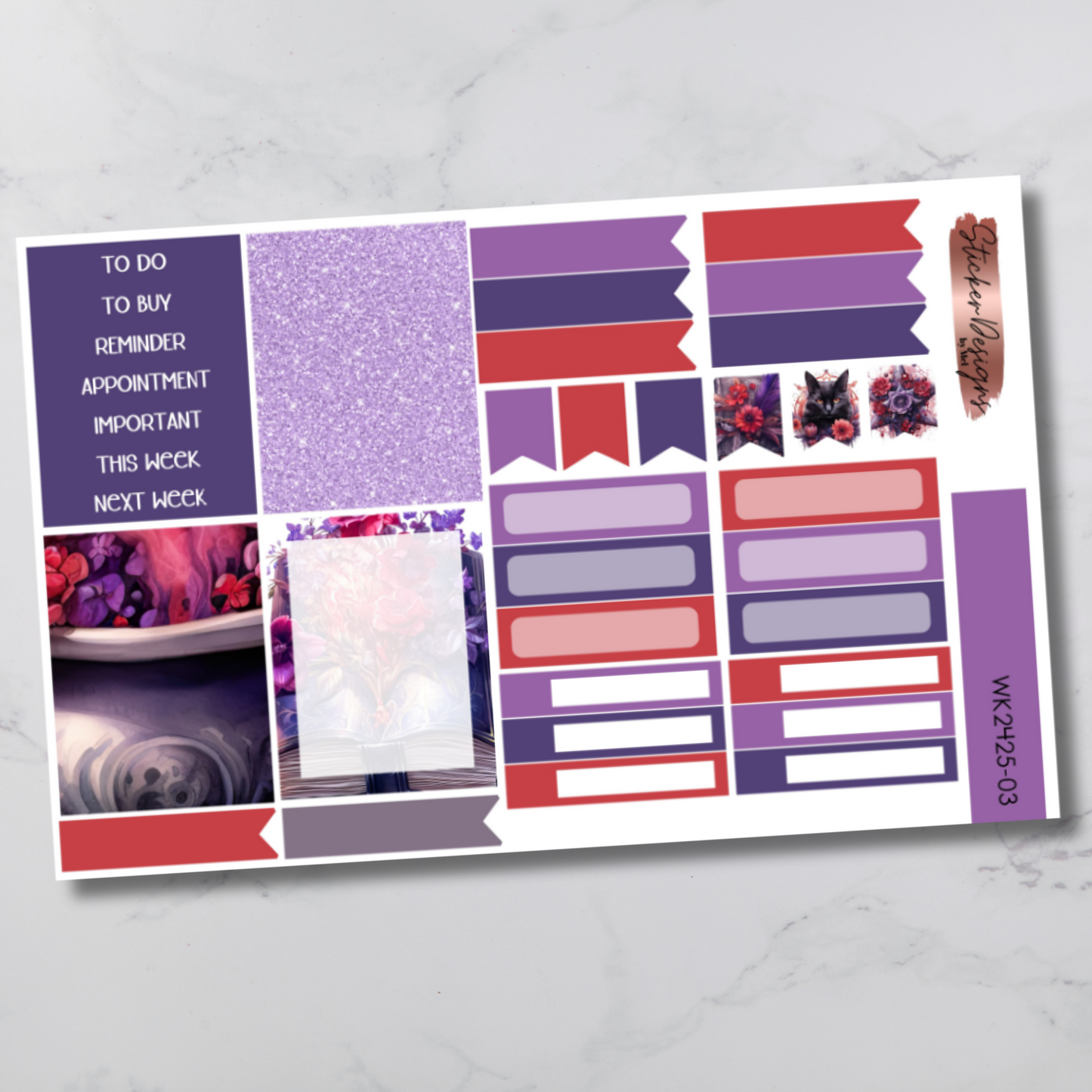 Weekly Kit 2425 - Floral Witch - Vertical Layout