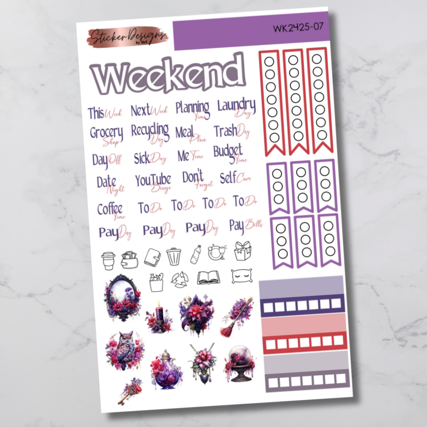 Weekly Kit 2425 - Floral Witch - Vertical Layout