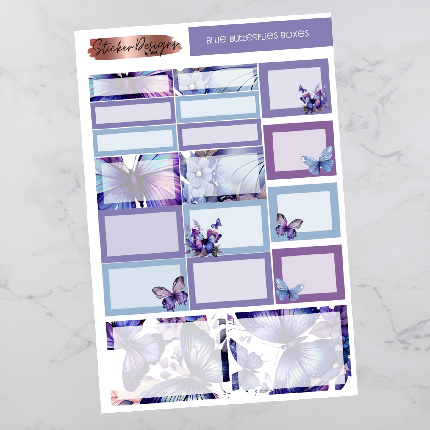 Blue Butterflies Boxes - Functional Boxes