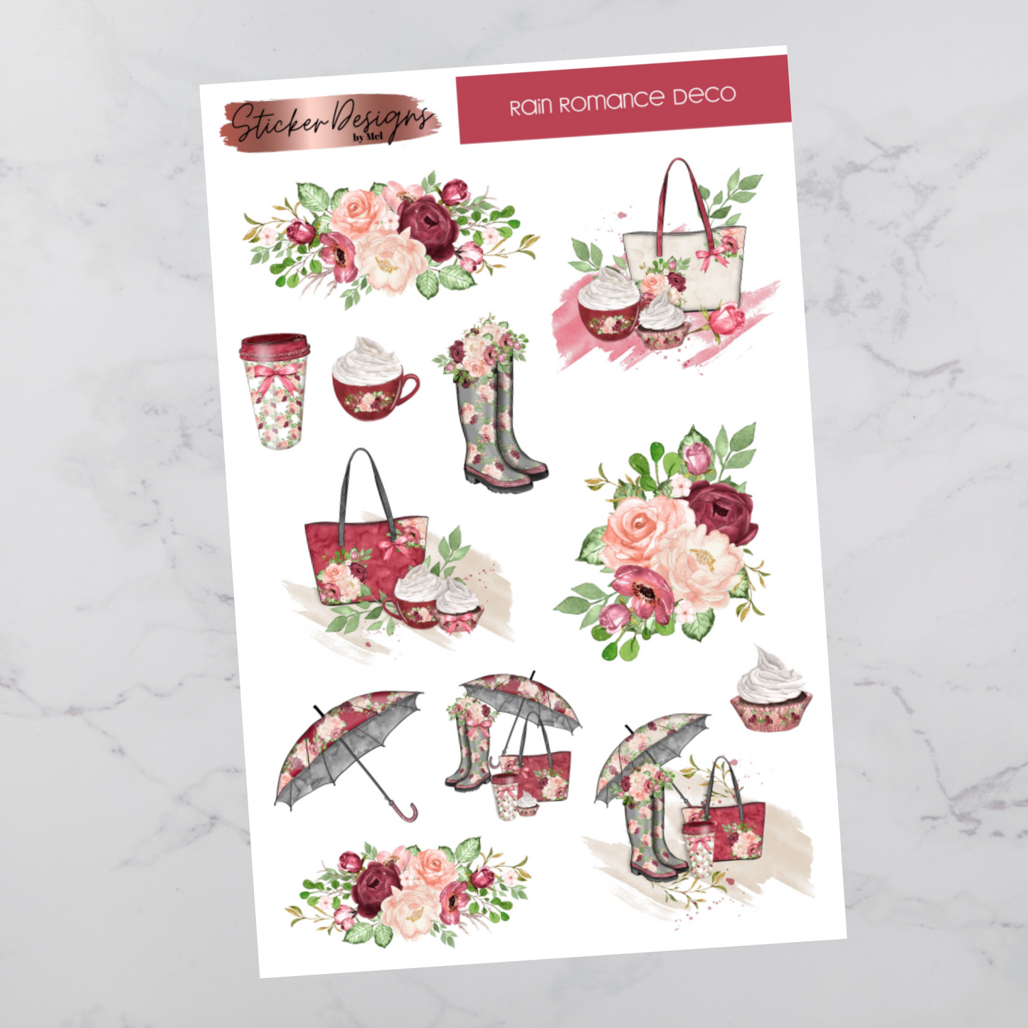 Rain Romance - Deco Stickers