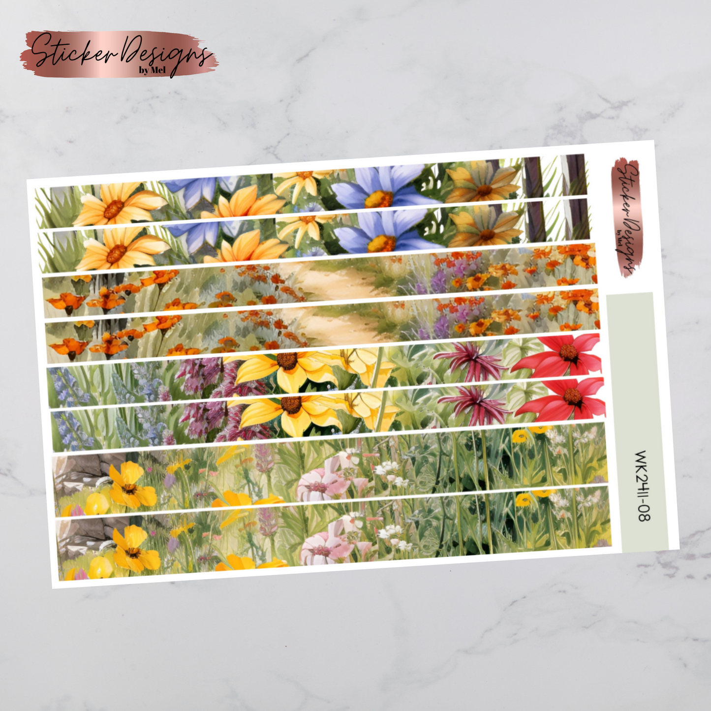 Weekly Kit 2411 - Wildflowers - Vertical Layout