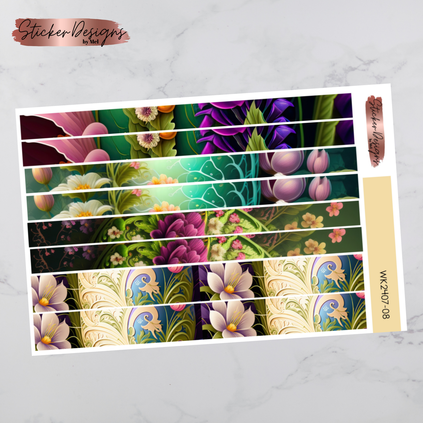 Weekly Kit 2407 - Easter Florals - Vertical Layout