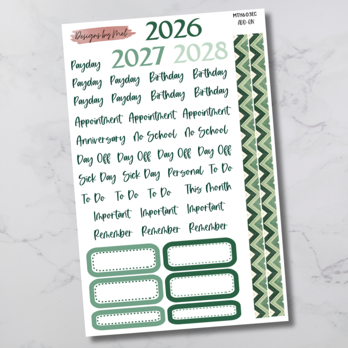 MTH 603 - Erin Condren 7x9 Monthly