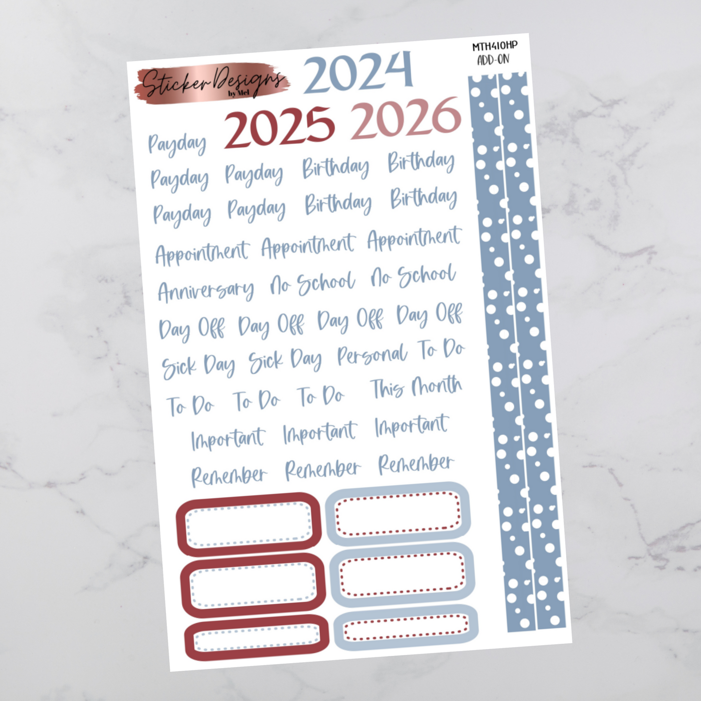 MTH 410 - Classic Happy Planner Monthly