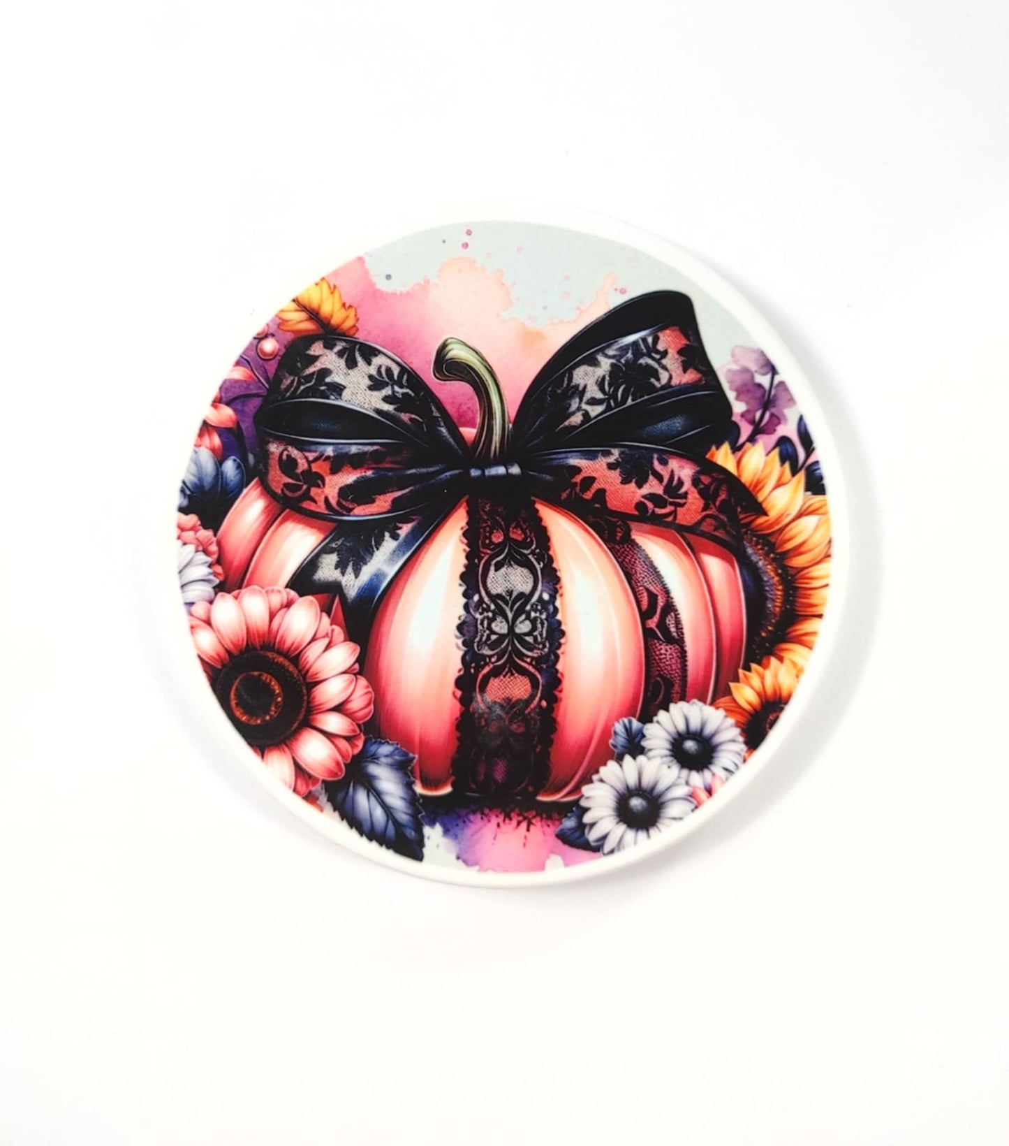 Coquette Pumpkin Coasters