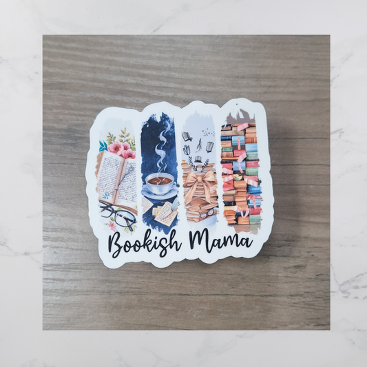 Bookish Mama Diecut Sticker