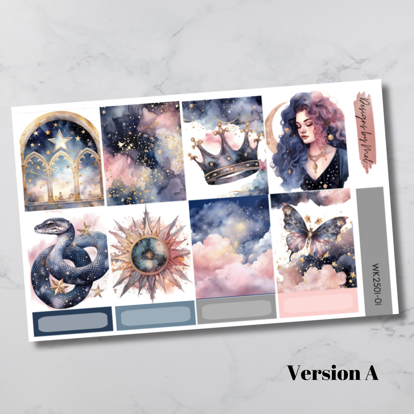 Weekly Kit 2501 - Celestial - Vertical Layout