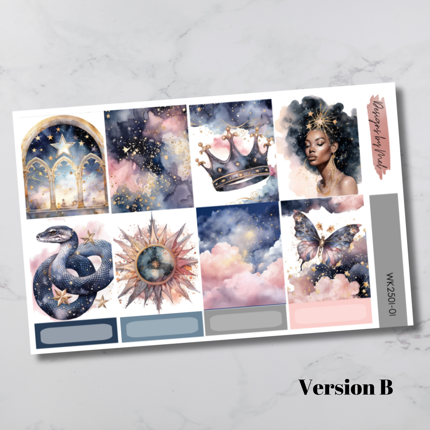 Weekly Kit 2501 - Celestial - Vertical Layout