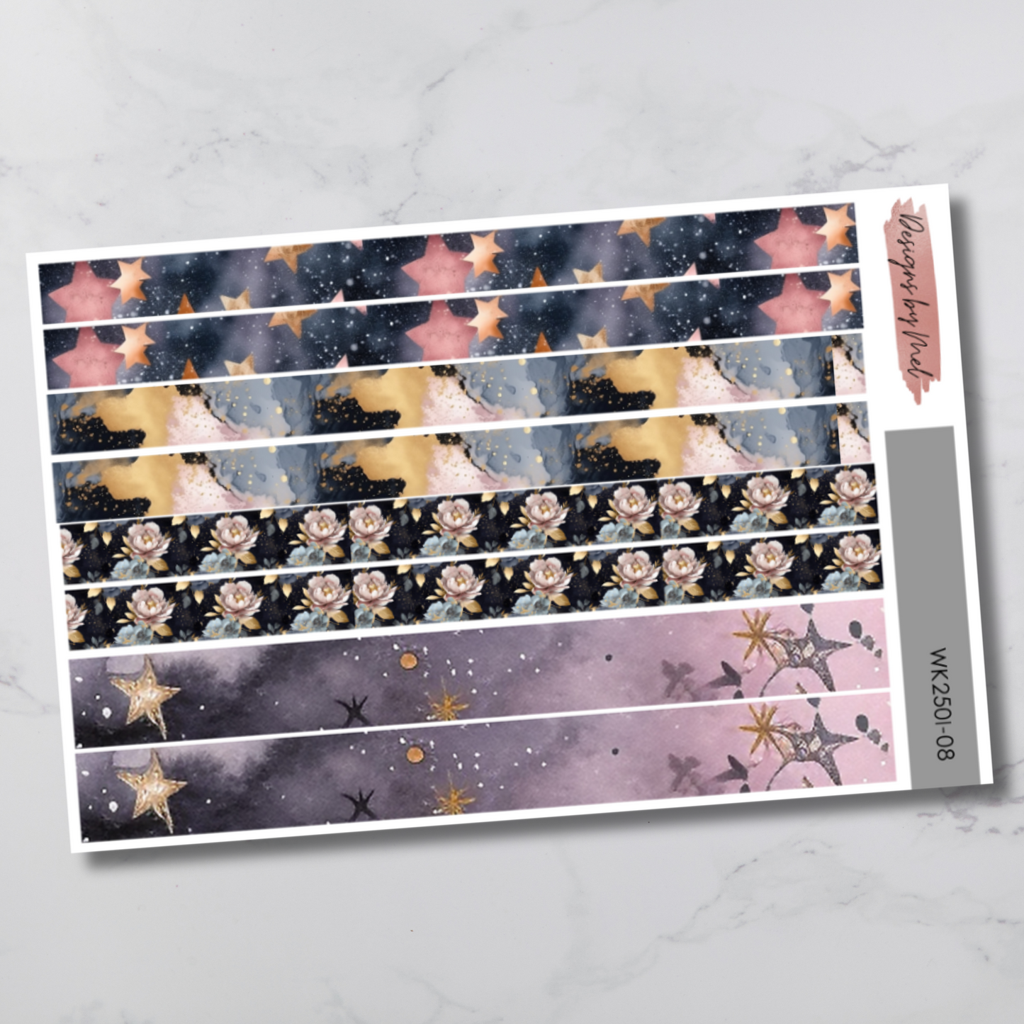 Weekly Kit 2501 - Celestial - Vertical Layout