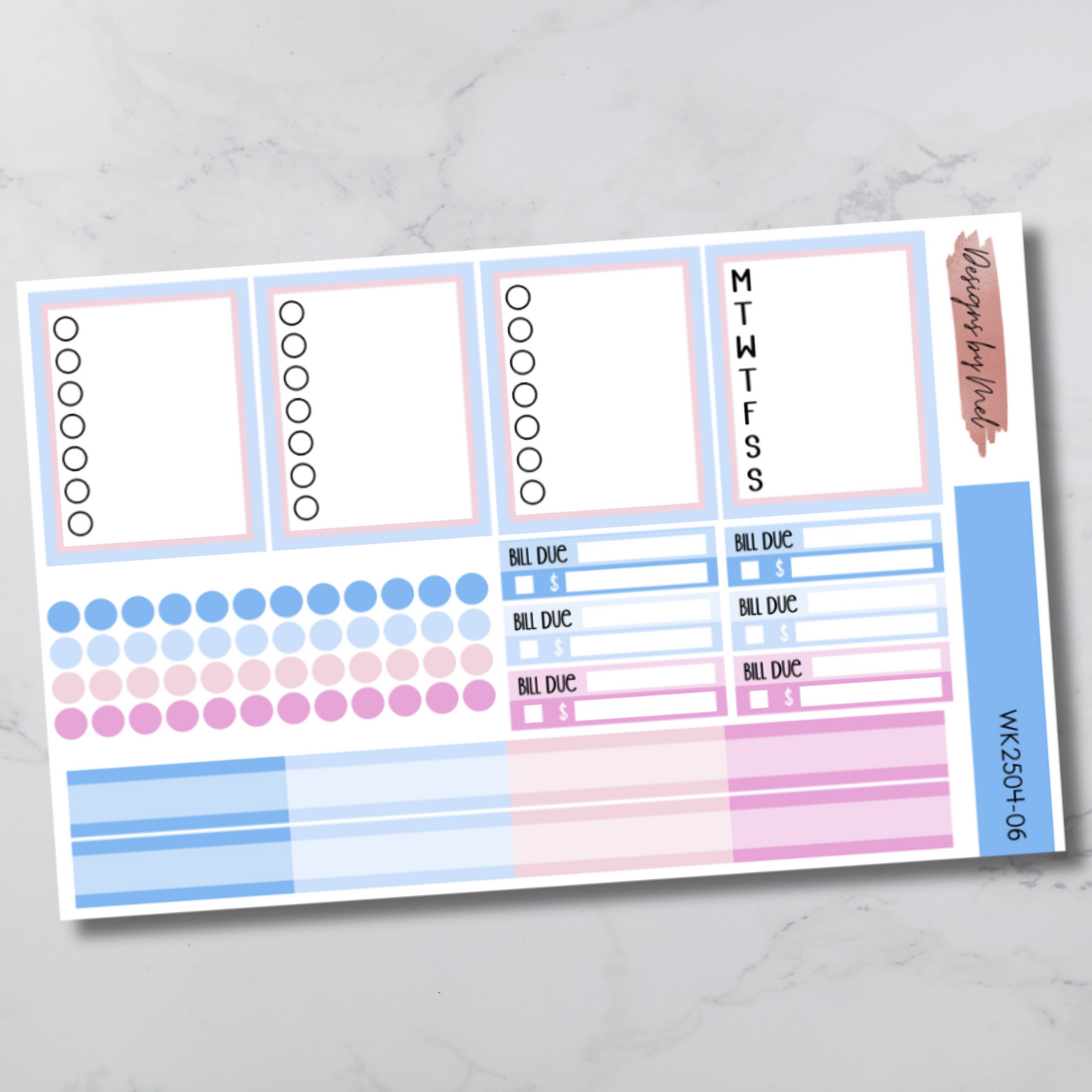 Weekly Kit 2504 - Hydrangea Tea - Vertical Layout