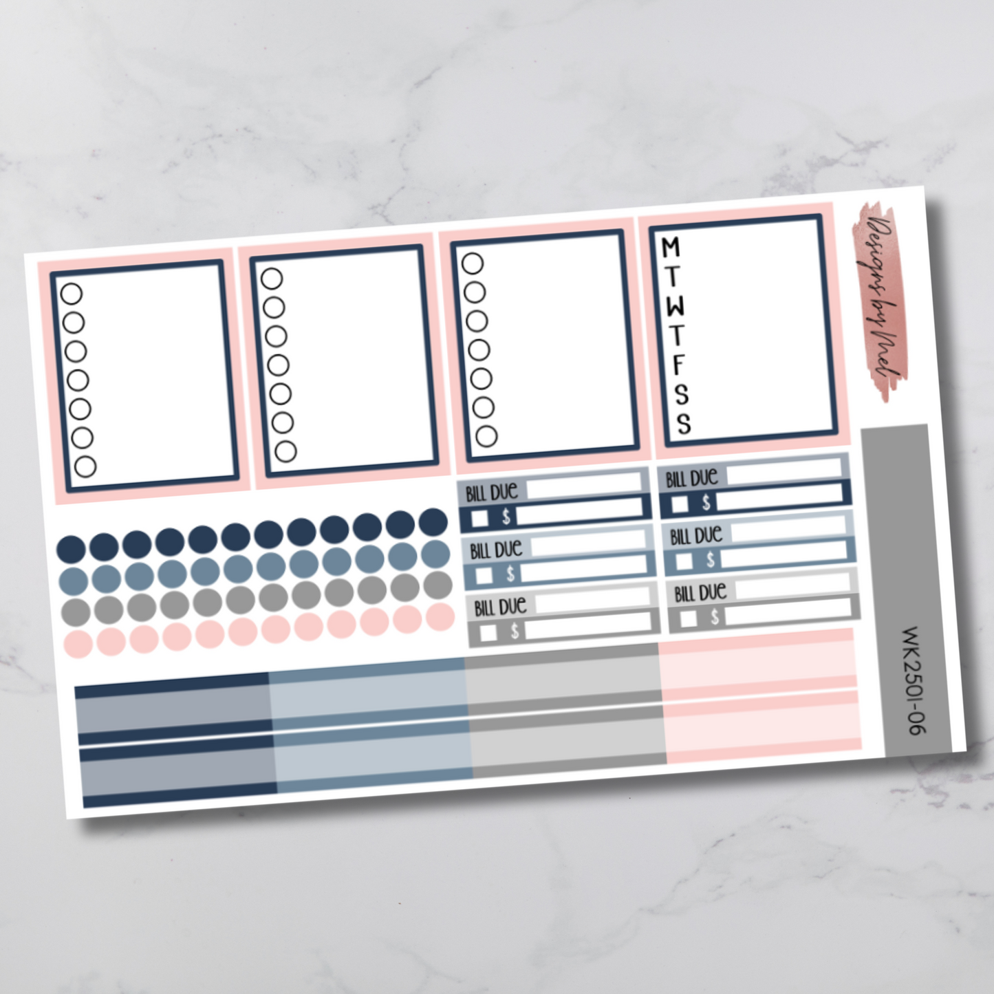 Weekly Kit 2501 - Celestial - Vertical Layout