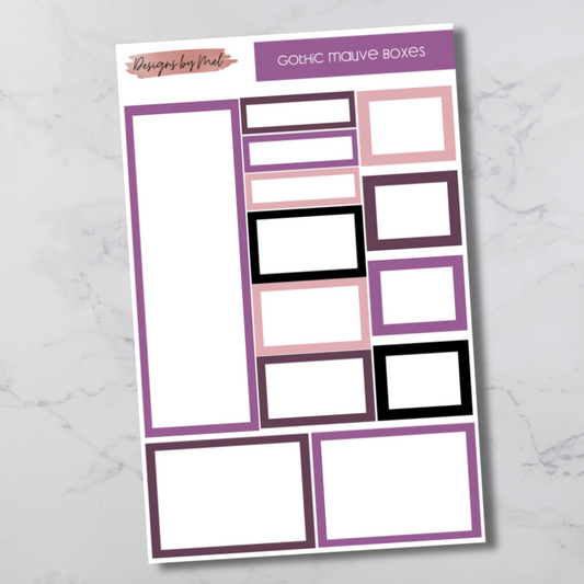 Gothic Mauve Boxes - Functional Boxes