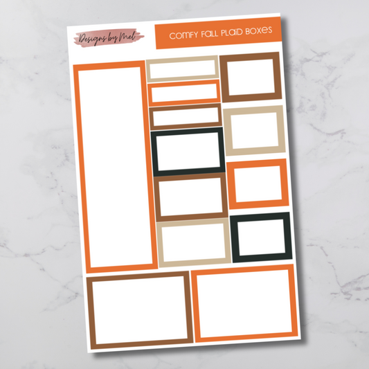 Comfy Fall Plaid Boxes - Functional Boxes
