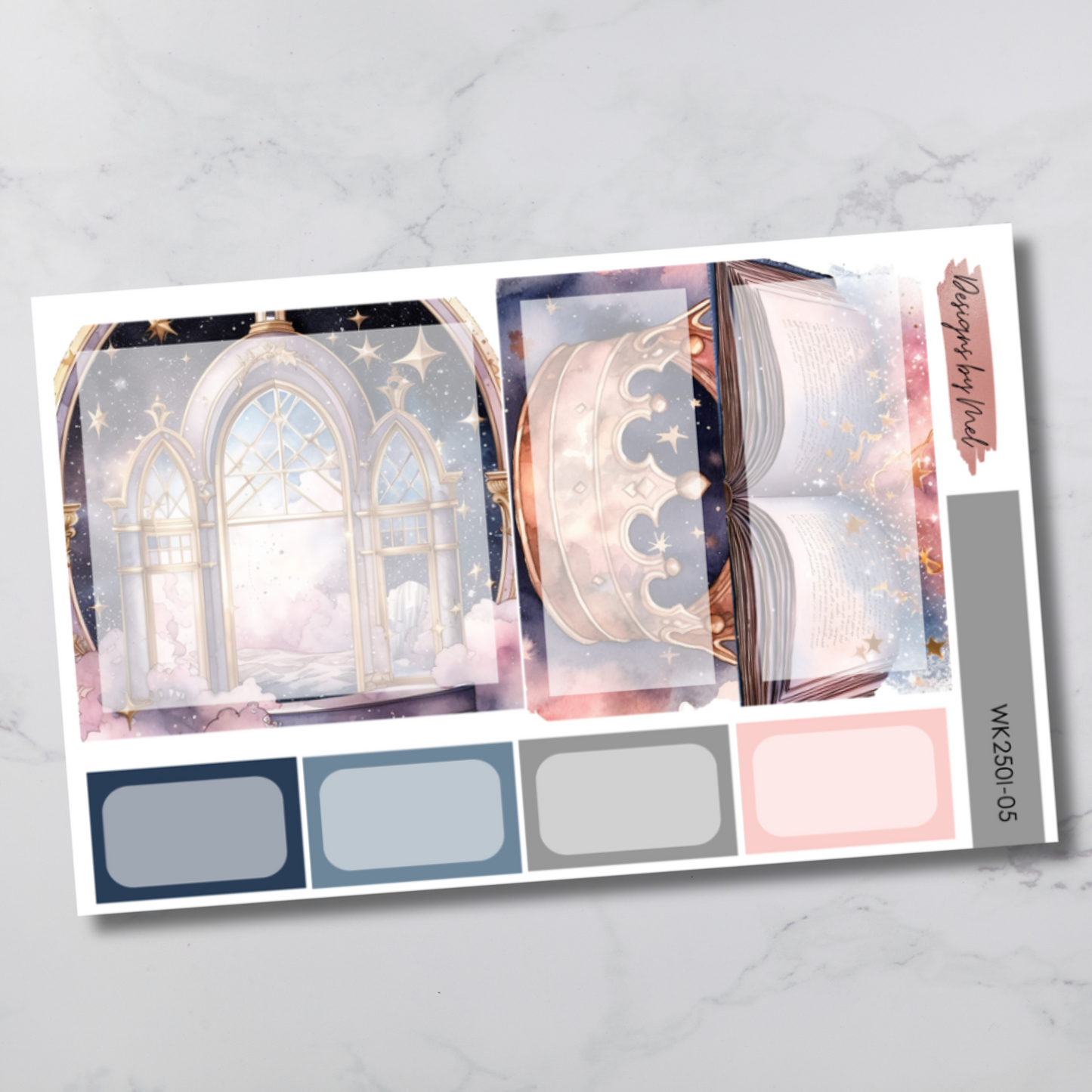 Weekly Kit 2501 - Celestial - Vertical Layout