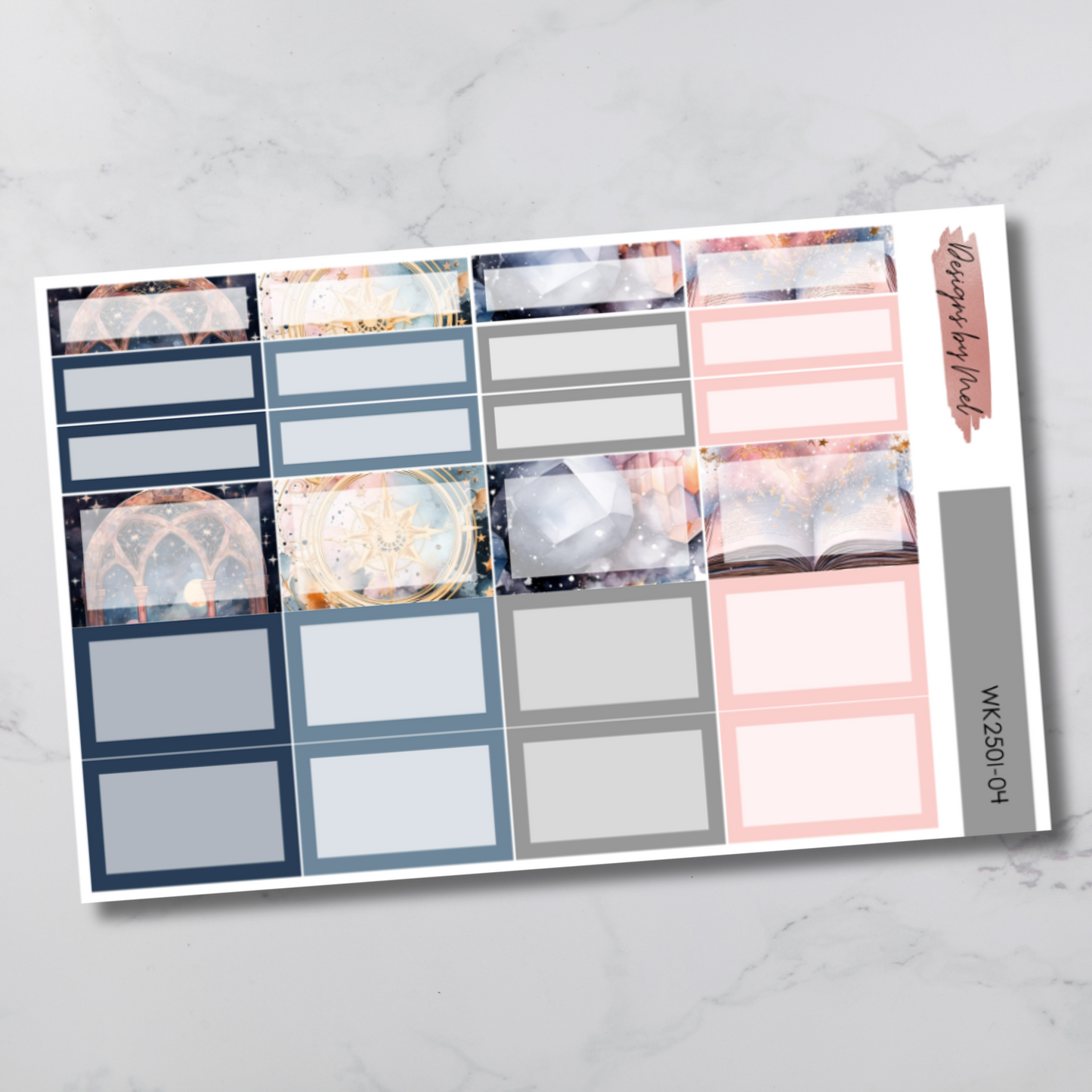 Weekly Kit 2501 - Celestial - Vertical Layout