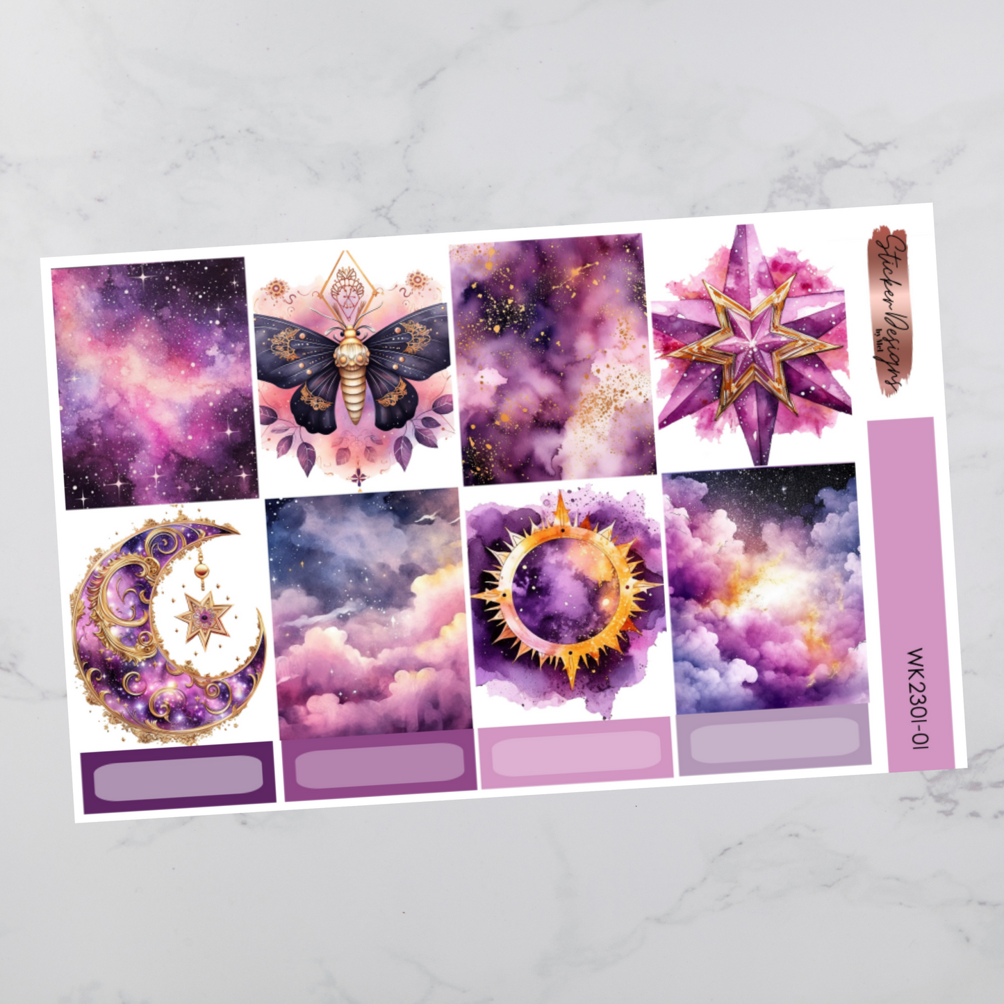 Weekly Kit 2301 - Zodiac - Vertical Layout
